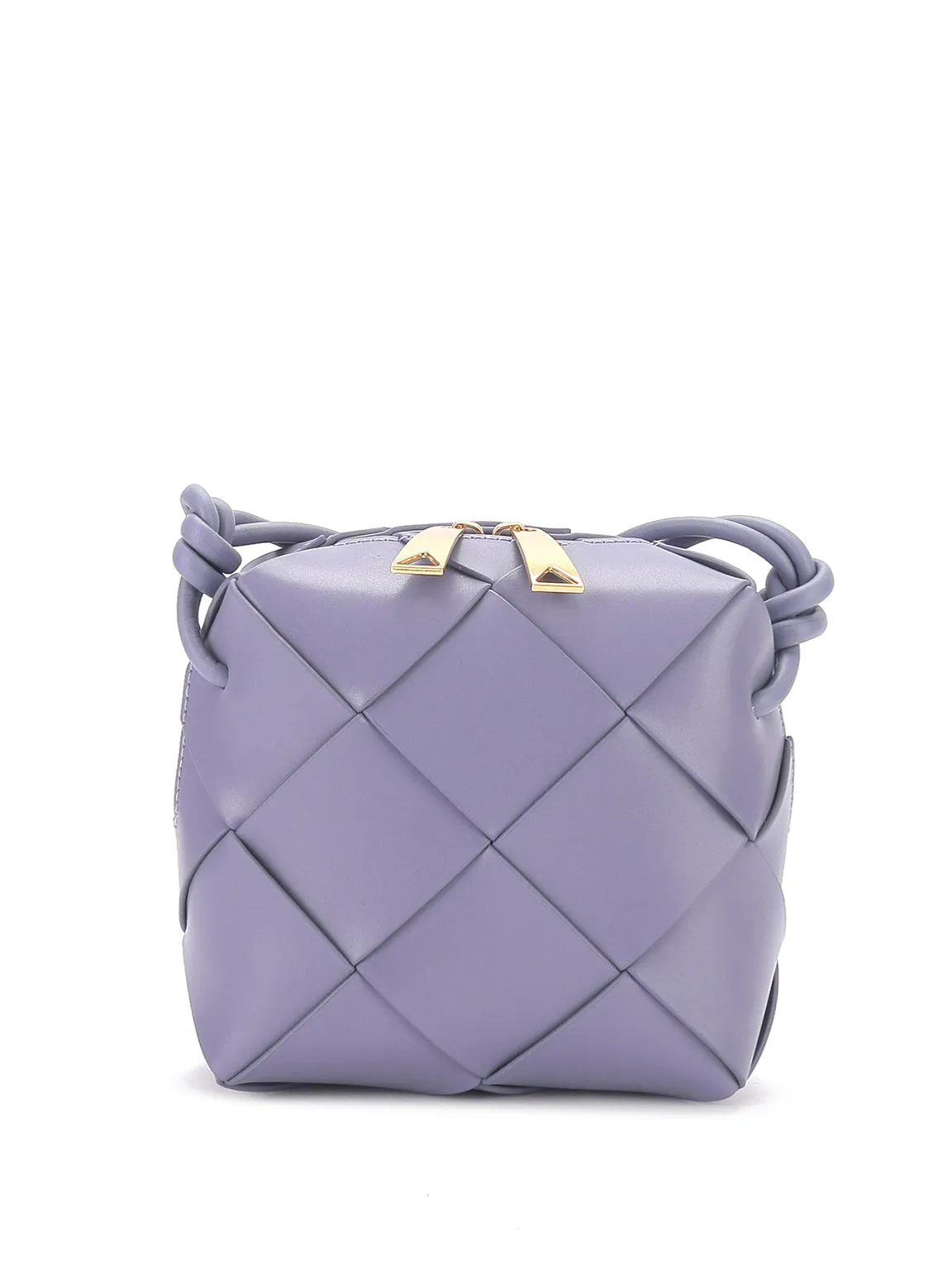 Mini Cassette Woven Box Bag  Leather Tote Bag