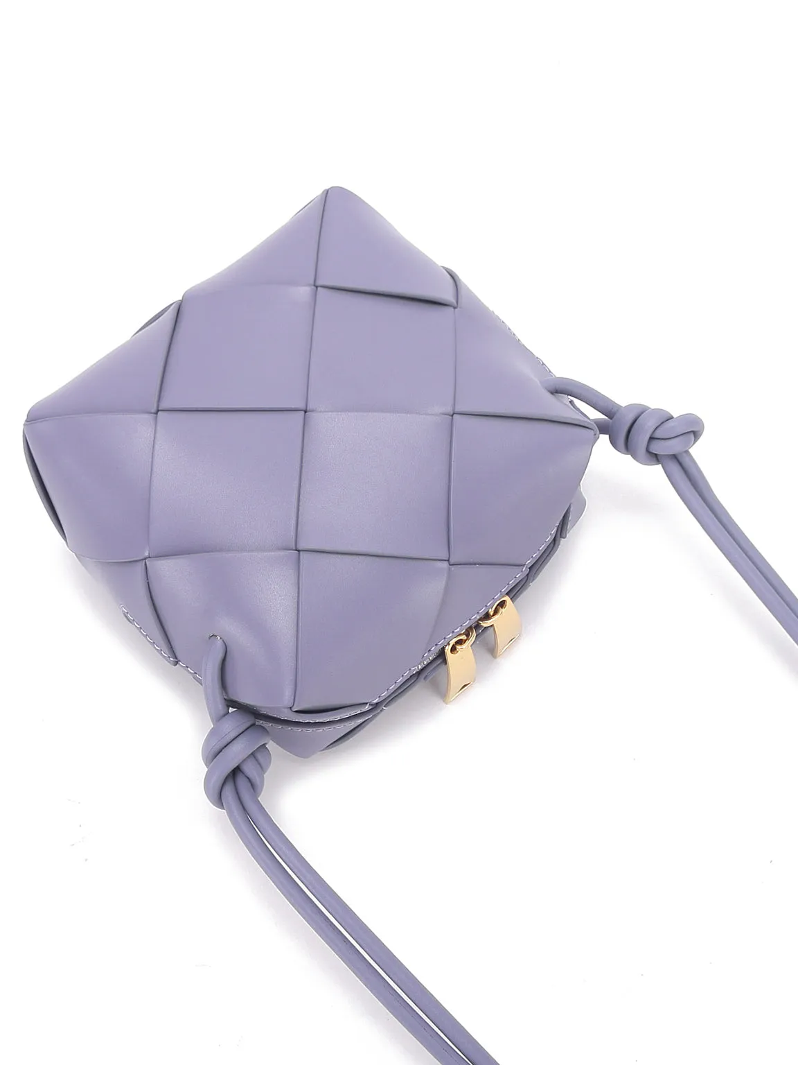 Mini Cassette Woven Box Bag  Leather Tote Bag