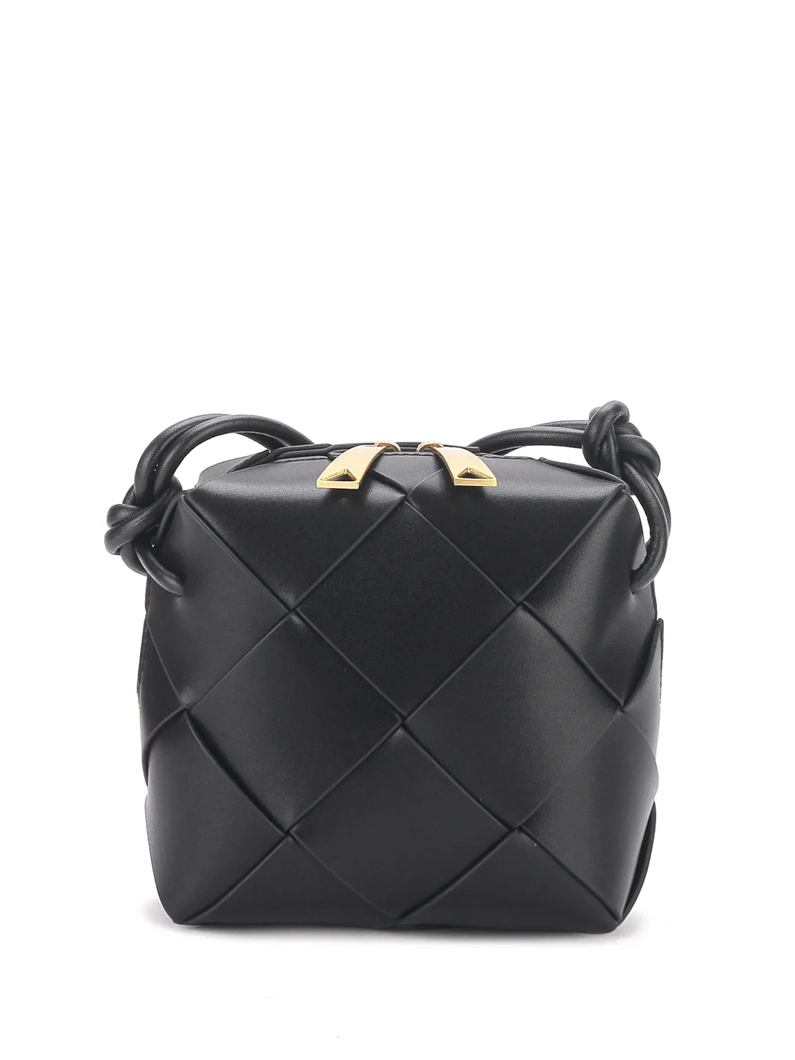 Mini Cassette Woven Box Bag  Leather Tote Bag