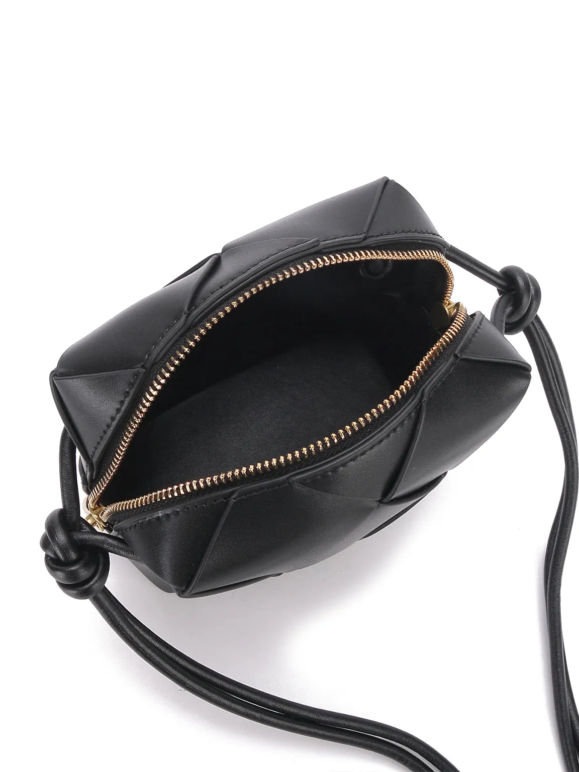 Mini Cassette Woven Box Bag  Leather Tote Bag