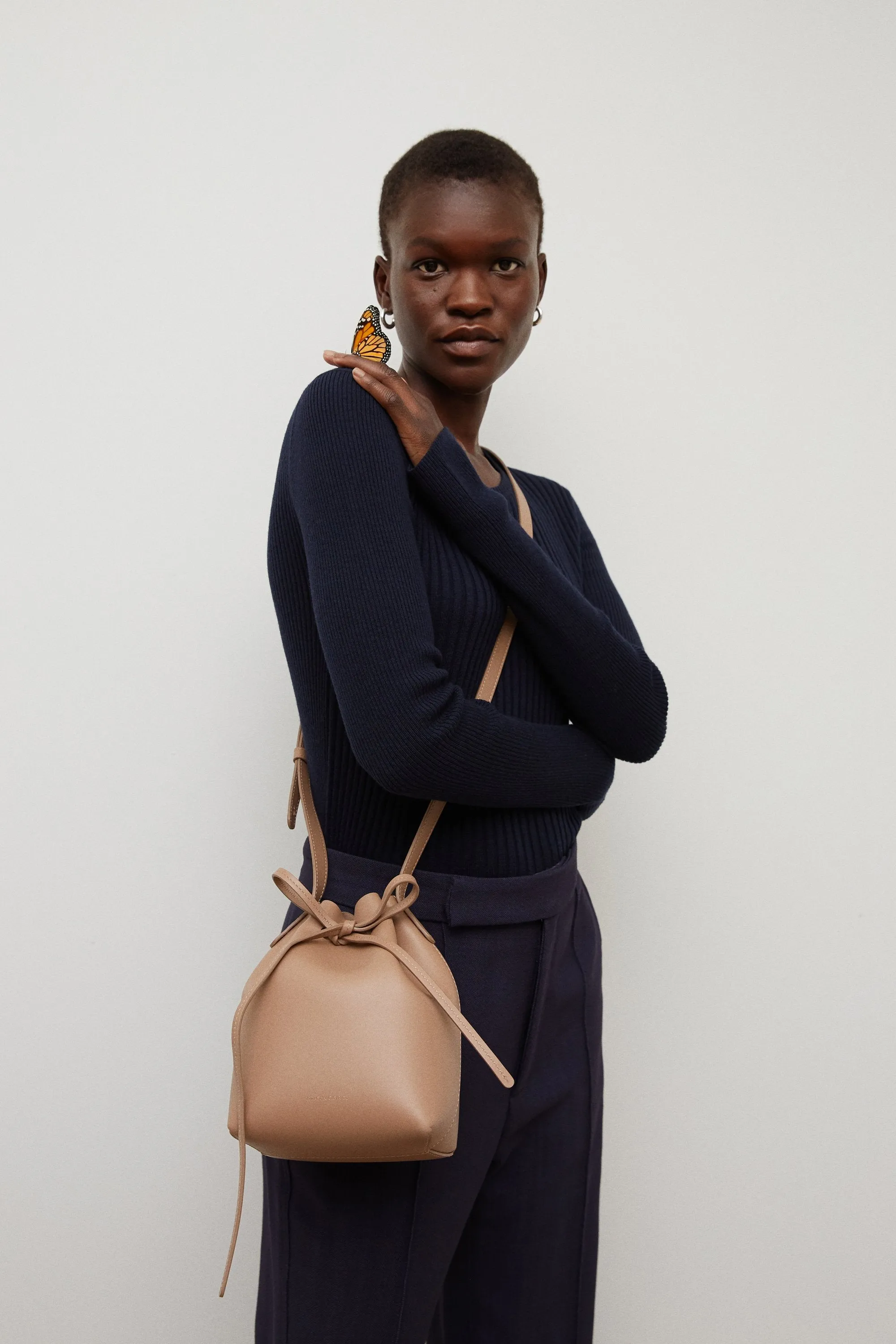 Mini Mini Bucket Bag - Biscotto