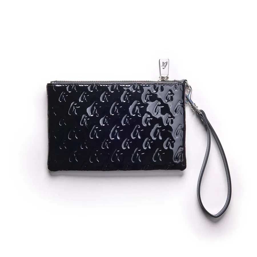 MINI MONOGRAM SILVER WRISTLET - MIRROR BLACK