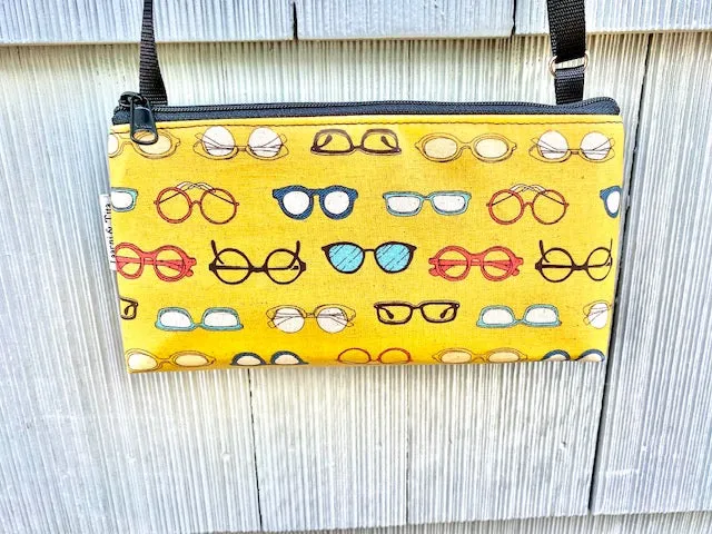 Mini Purse in Eye Wear Yellow print