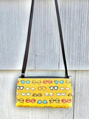 Mini Purse in Eye Wear Yellow print
