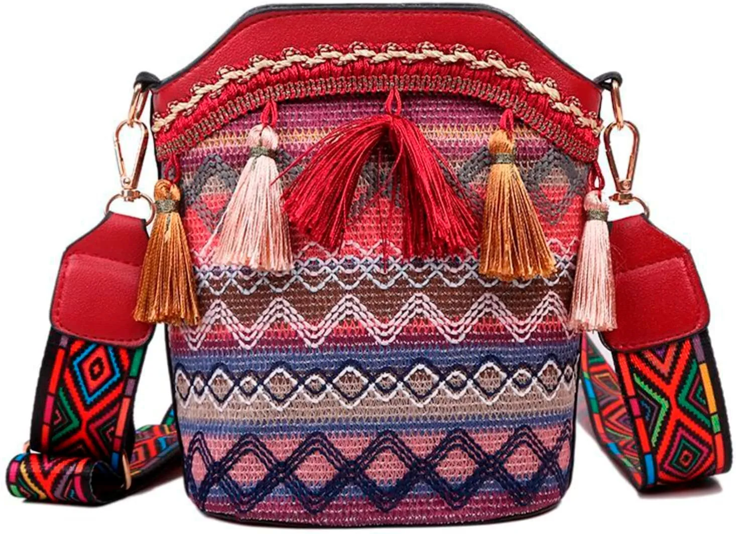 Mini Shoulder Bag Bag Women Ethnic Tassel Sling Handbag