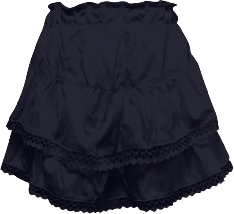 Mini Skirts for Women High Waisted Flowy Shorts for Women Casual Boho Pleated Crochet Ruffled Tiered Tennis Skorts Cute