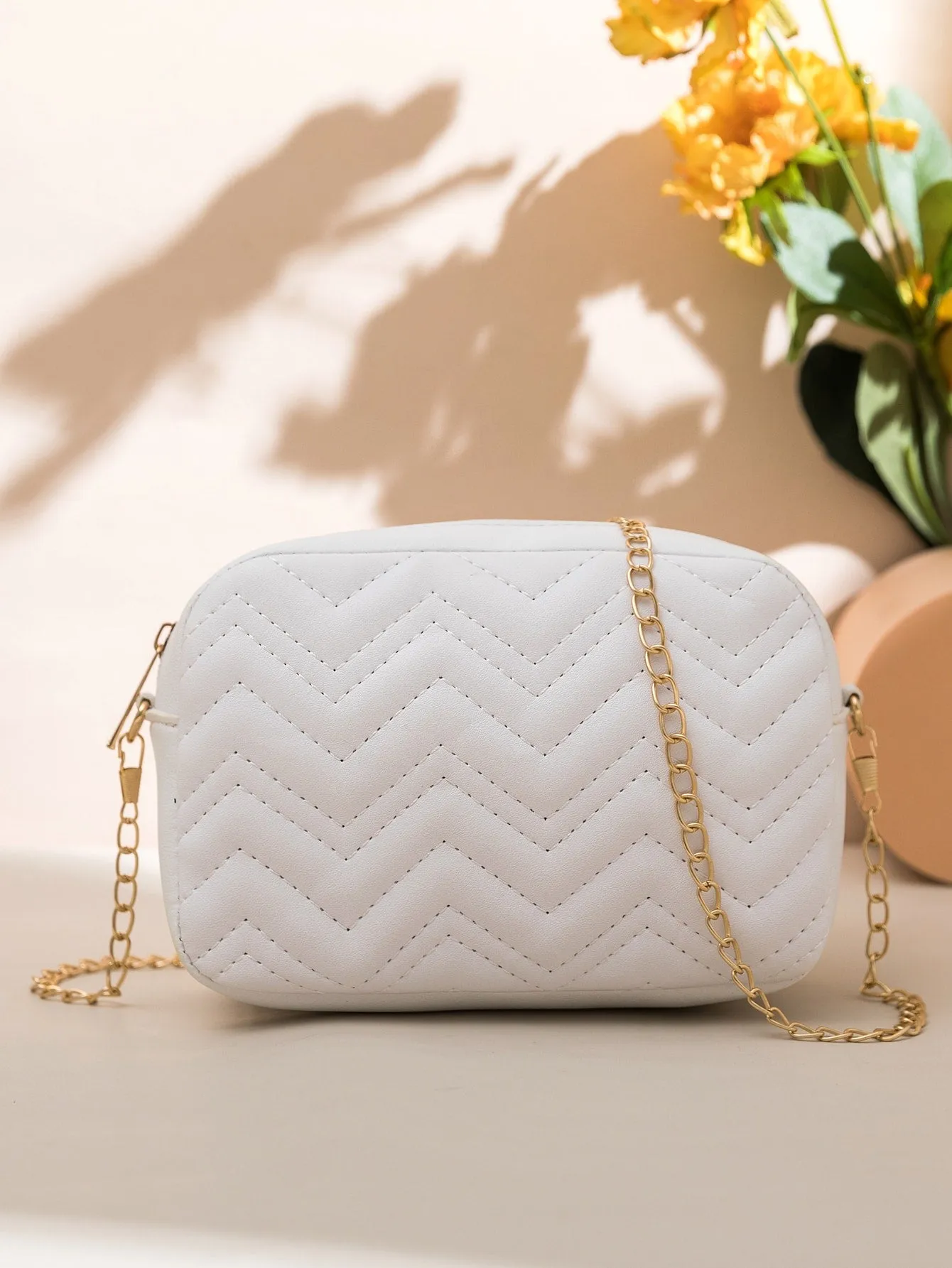 Minimalist Quilted Square Bag