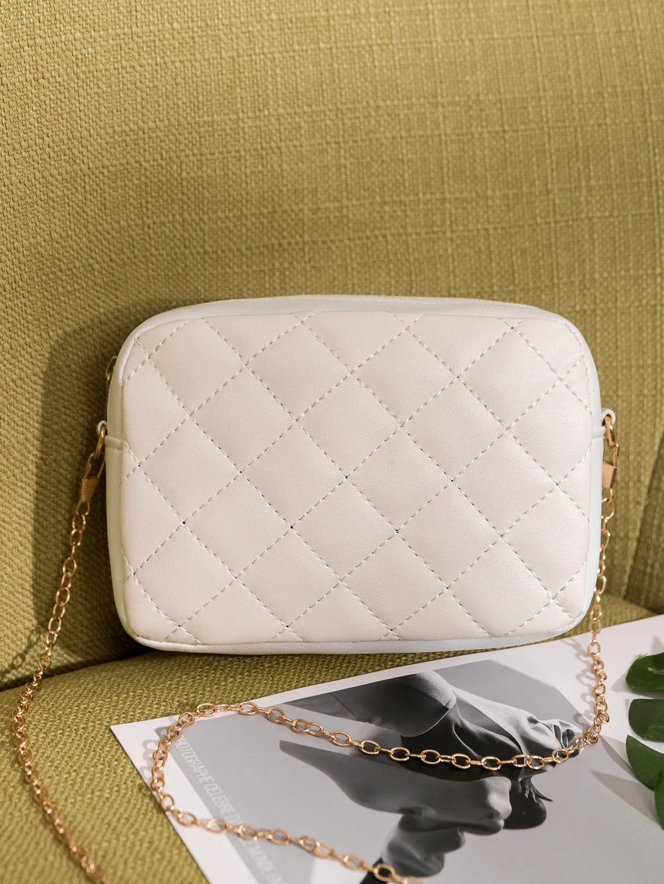 Minimalist Quilted Square Bag