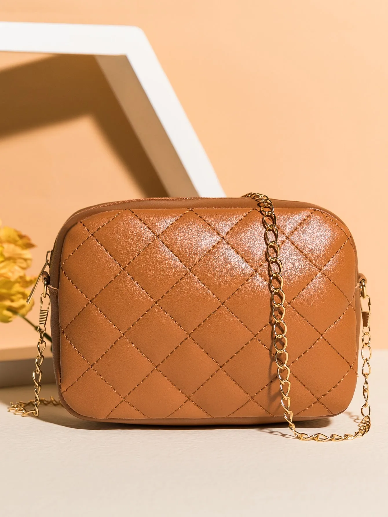 Minimalist Quilted Square Bag