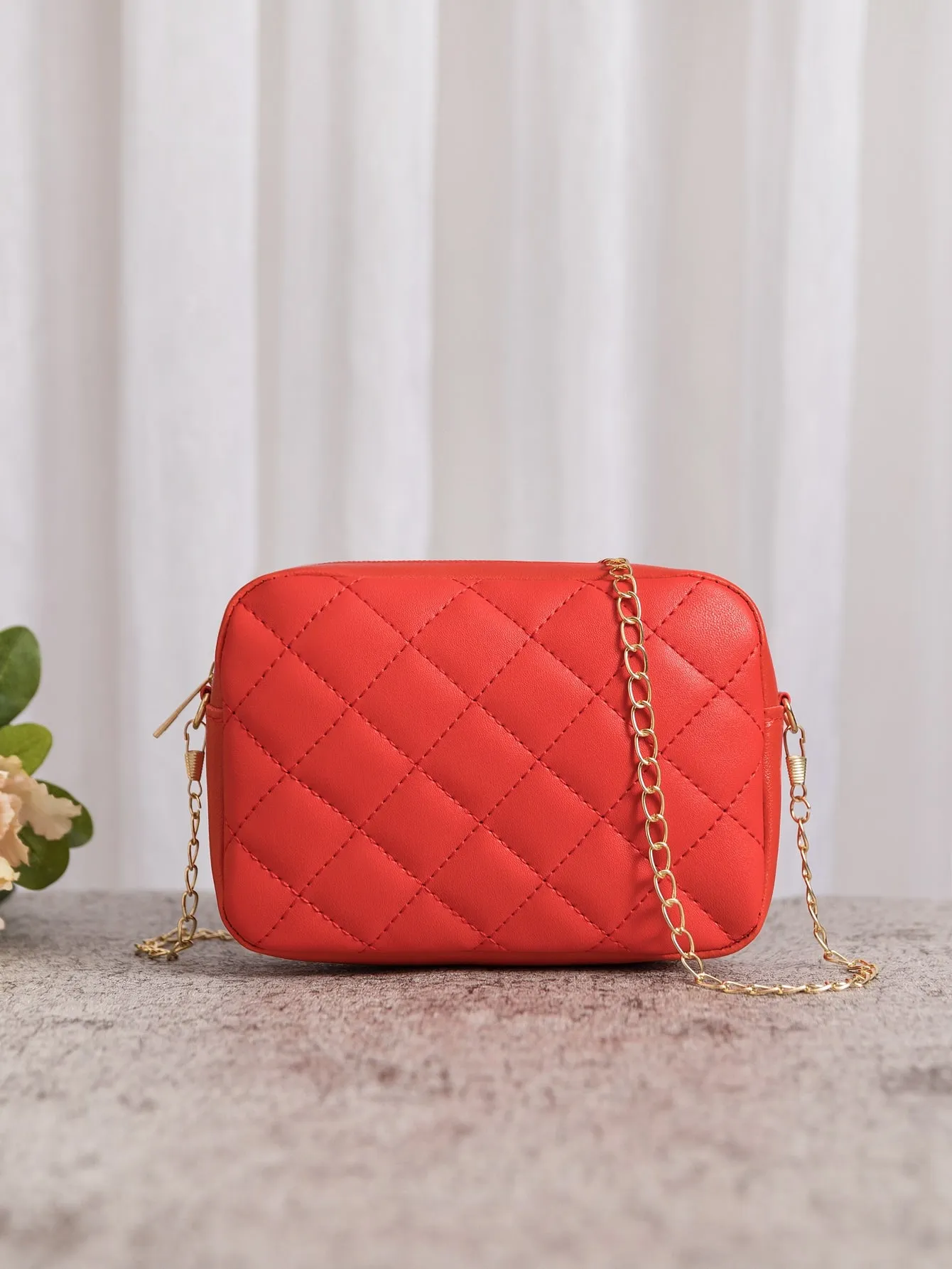 Minimalist Quilted Square Bag