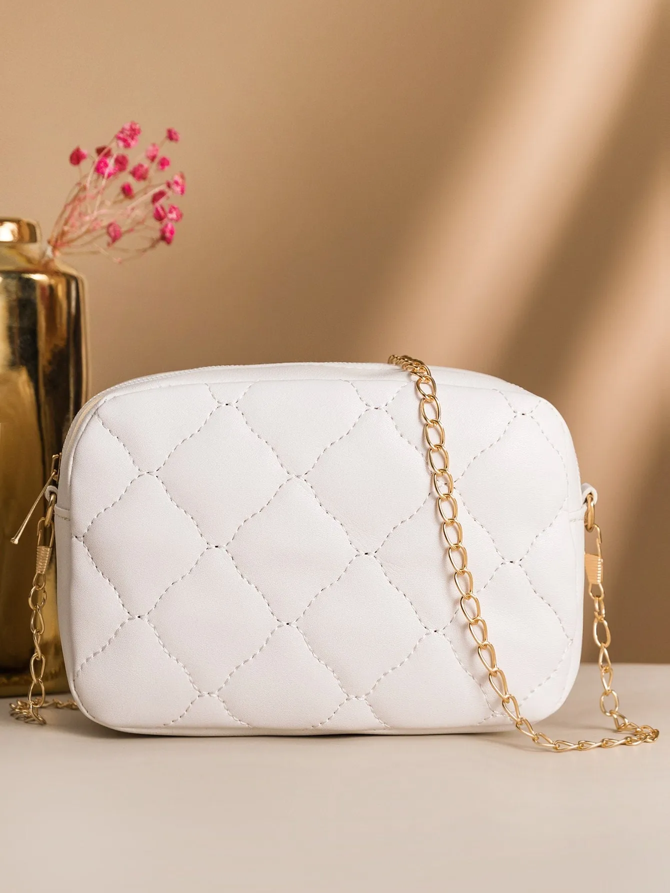 Minimalist Quilted Square Bag