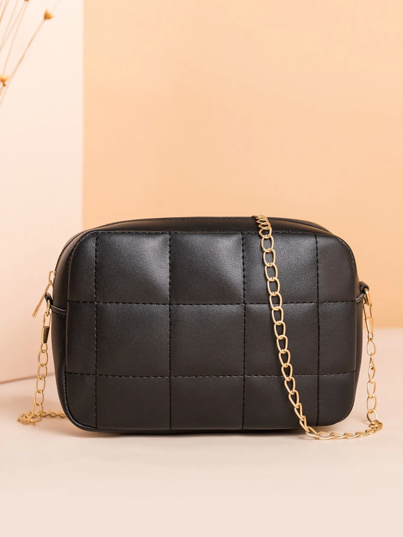 Minimalist Quilted Square Bag