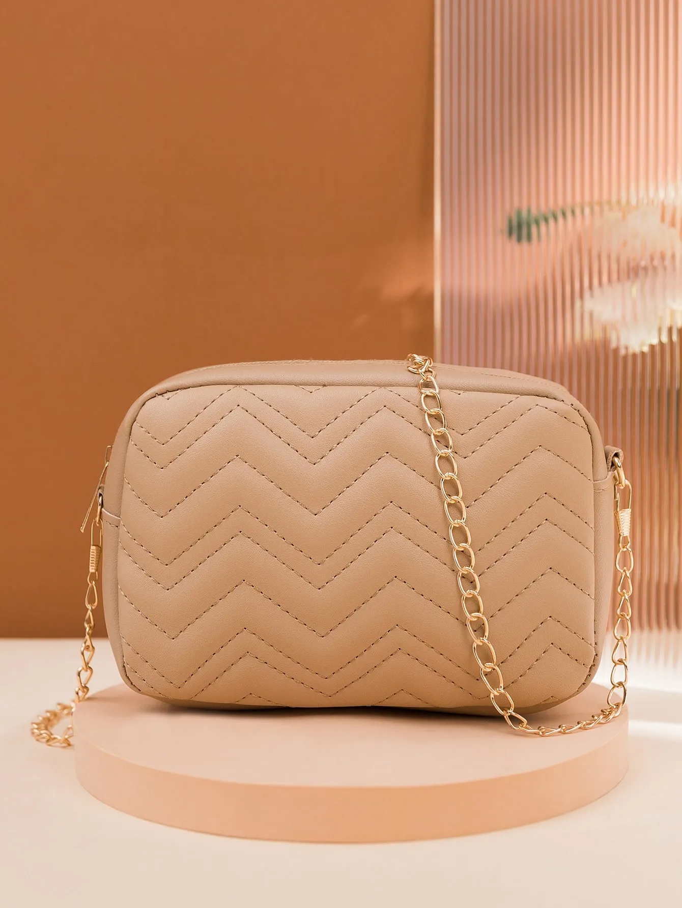 Minimalist Quilted Square Bag
