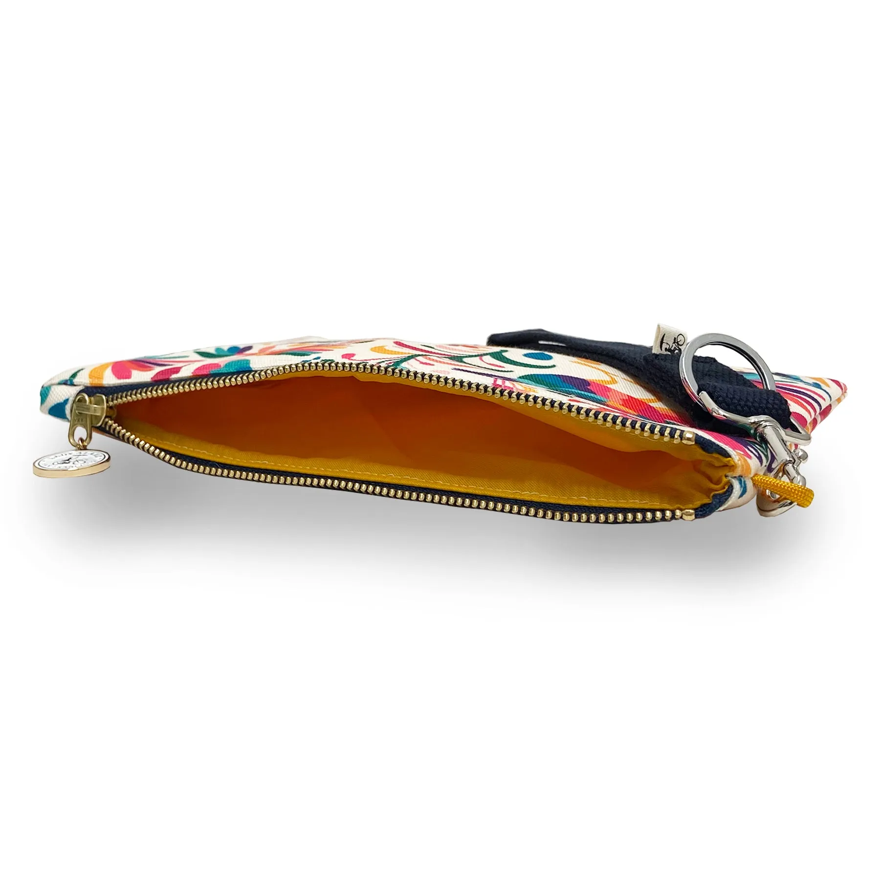 Miss Zip Wristlet: Otomi Ivory
