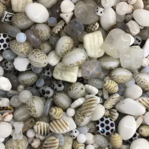 Mixed White Glass One Pound Bag