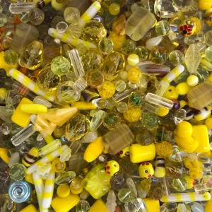 Mixed Yellow Glass One Pound Bag