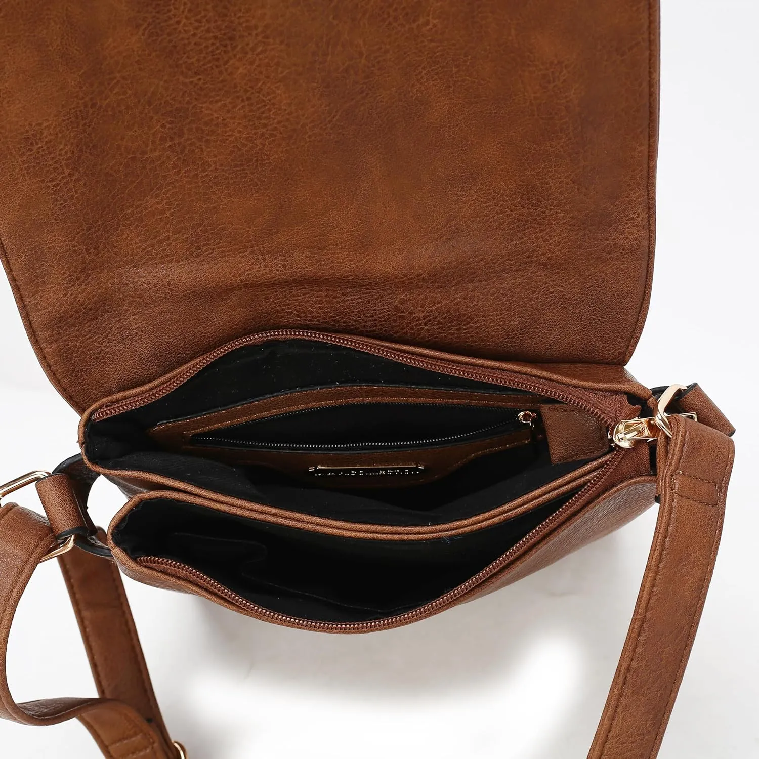 MKF Crossbody bag for women Vegan leather Crossover Designer messenger Purse