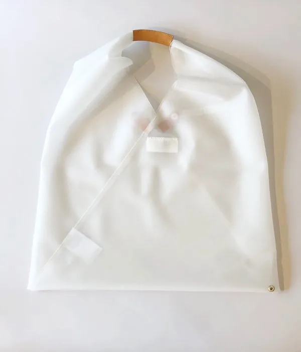 MM6 MAISON MARGIELA/JAPANESE TOTE BAG "PVC MM6 LOGO"(WHITE)