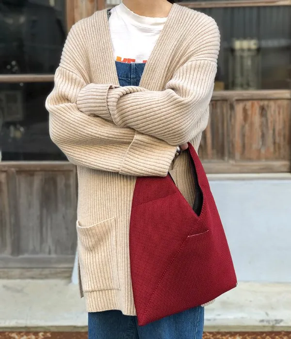 MM6 MAISON MARGIELA/MESH JAPANESE TOTE BAG MINI(RED)(3)