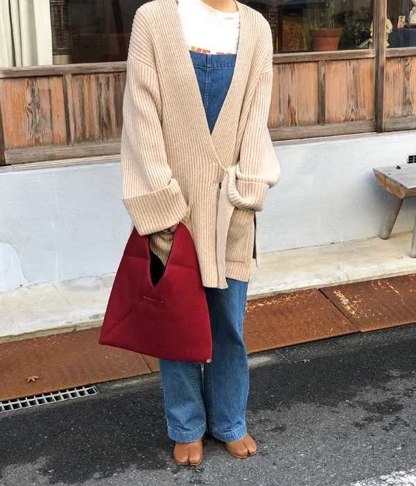 MM6 MAISON MARGIELA/MESH JAPANESE TOTE BAG MINI(RED)(3)