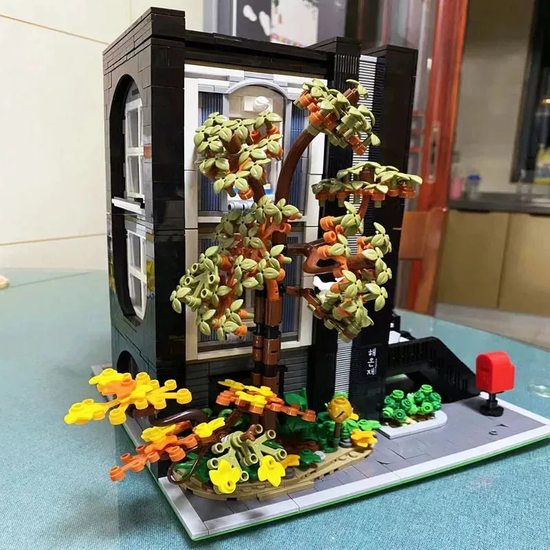 MOC City Street Expert Modern Korean Villa Bricks Toy 10205