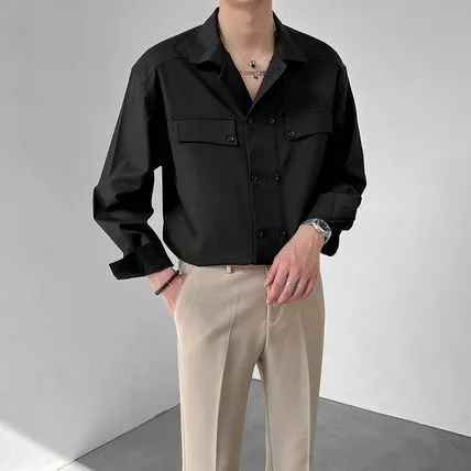 Modernized Korean Style Drop Shirt