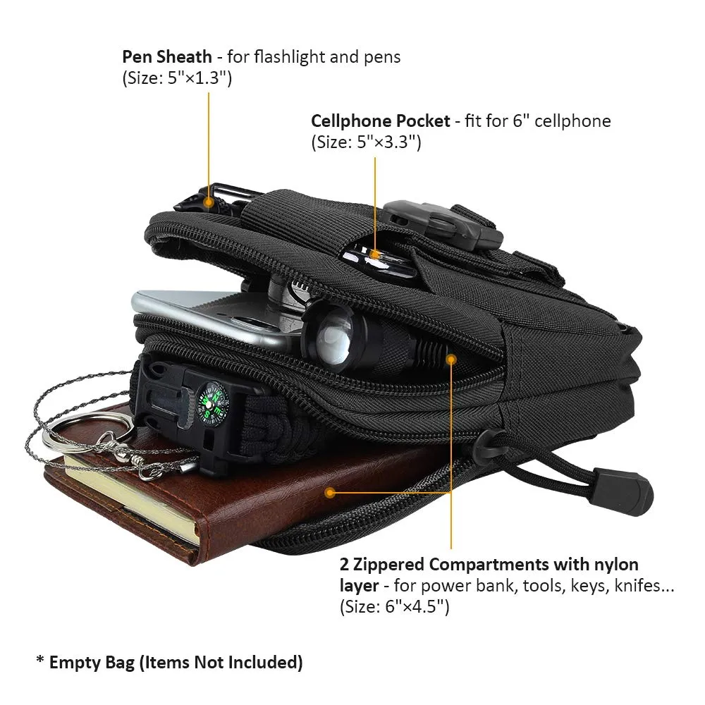 Molle EDC Pouch (Black)