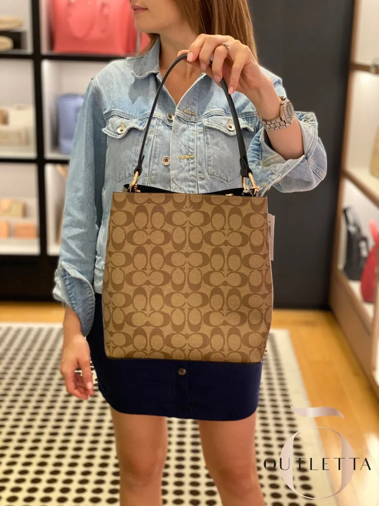 Mollie Bucket Bag In Signature Canvas