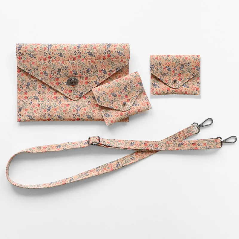 Monroe Clutch and Card Case Kit - Meadow Cork