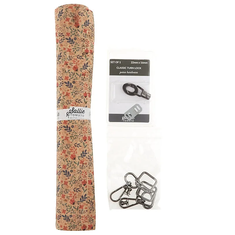 Monroe Clutch and Card Case Kit - Meadow Cork