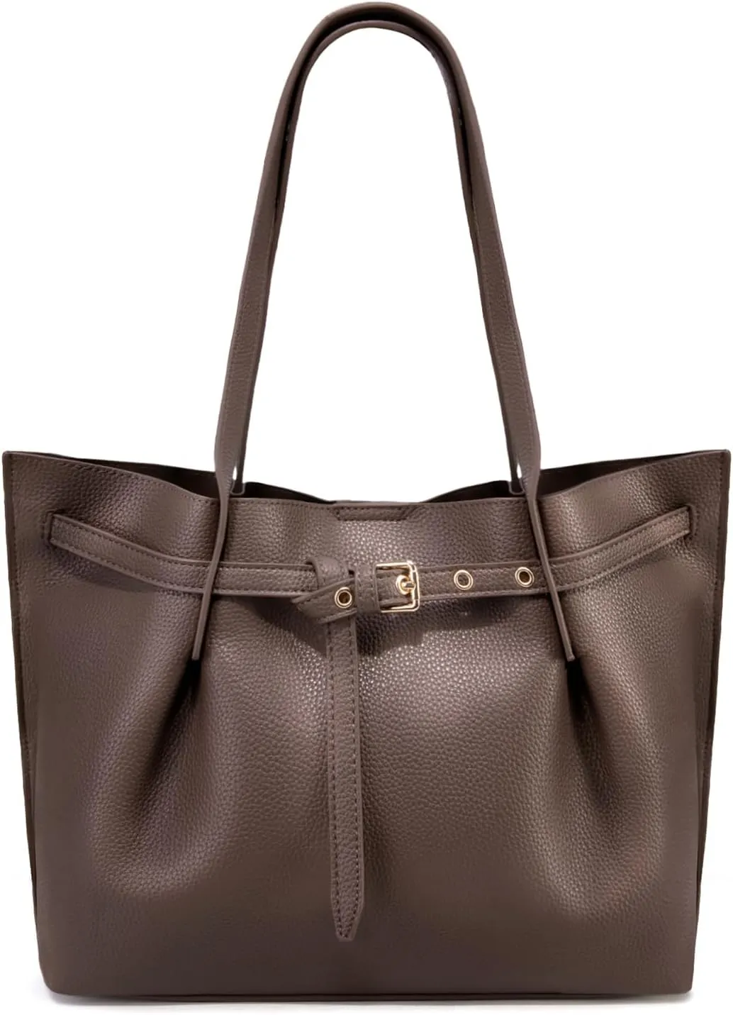 Montana West Tote Bag for Women Designer Purses and Handbags with Belted Detailing