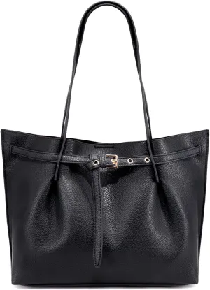 Montana West Tote Bag for Women Designer Purses and Handbags with Belted Detailing
