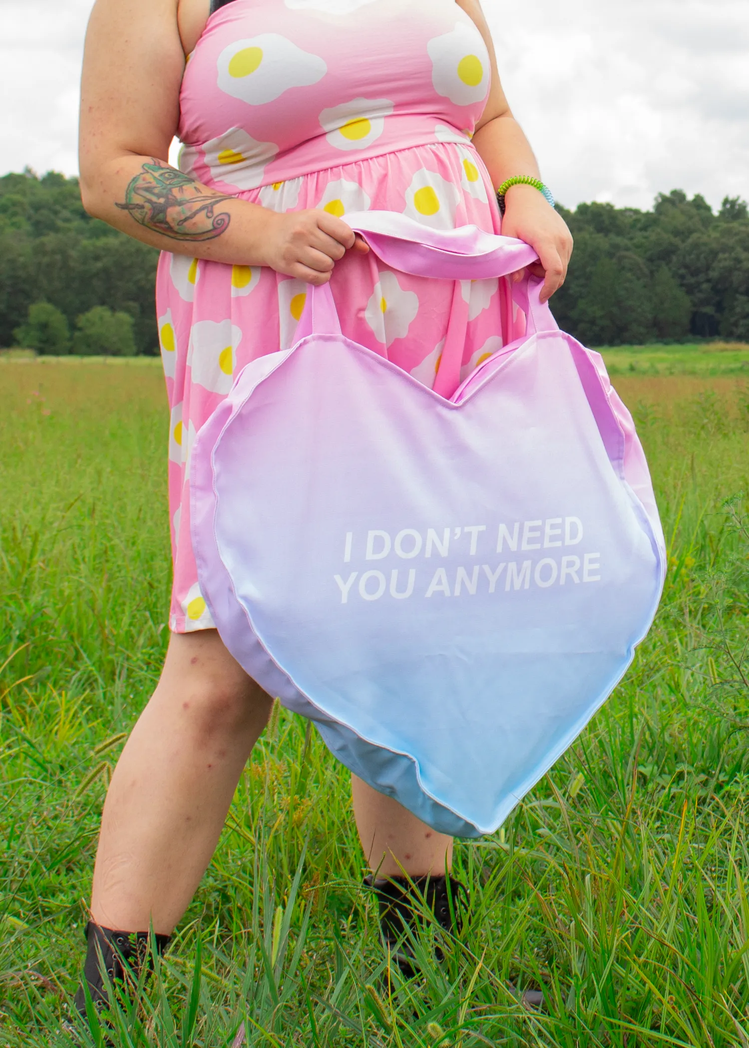 Moved On Giant Heart Tote