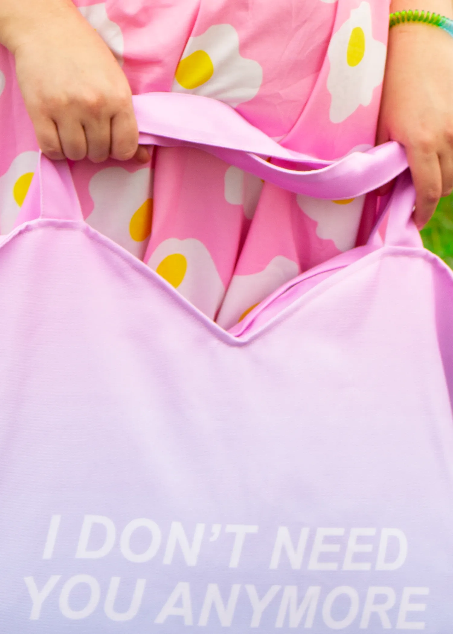 Moved On Giant Heart Tote