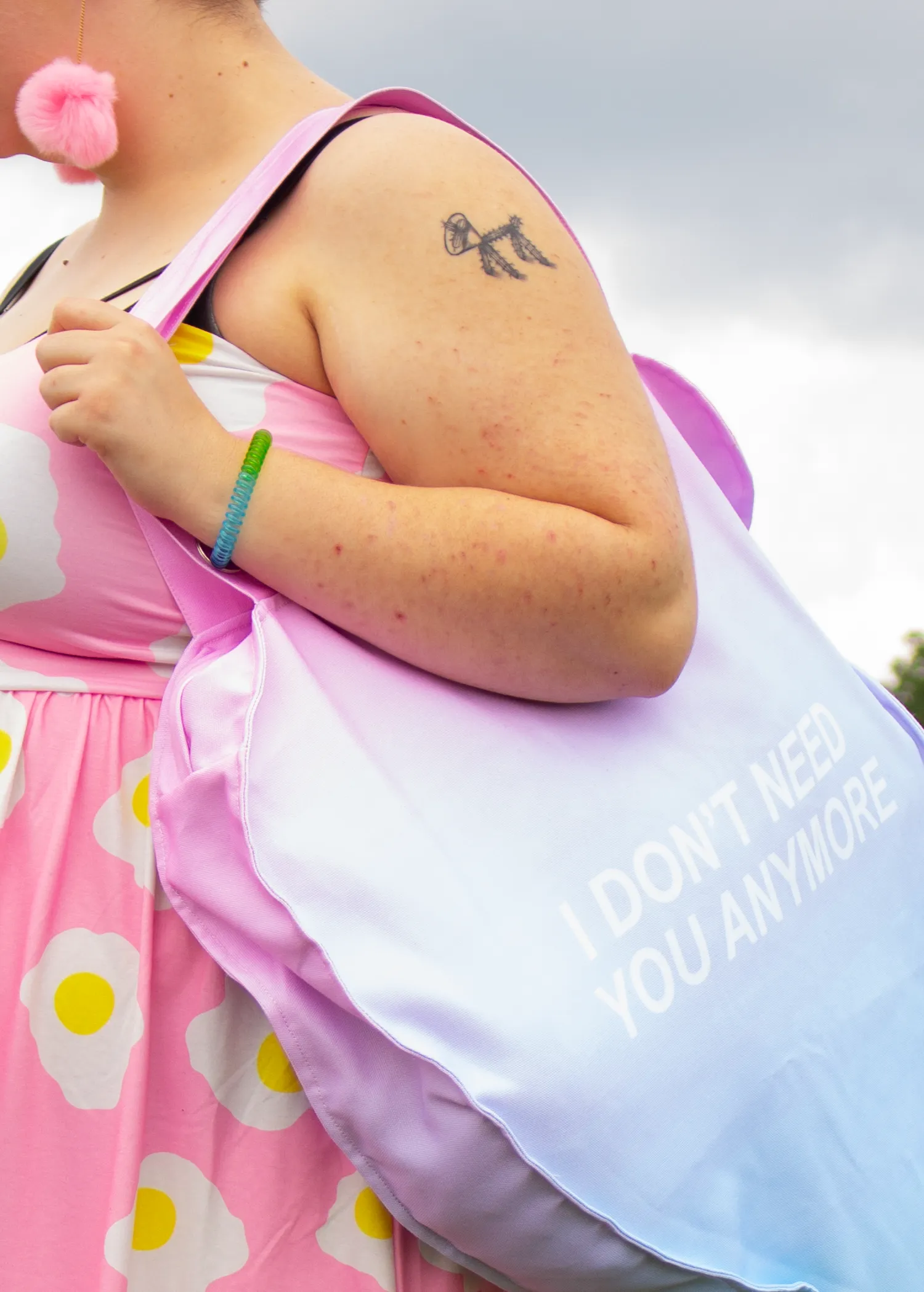 Moved On Giant Heart Tote