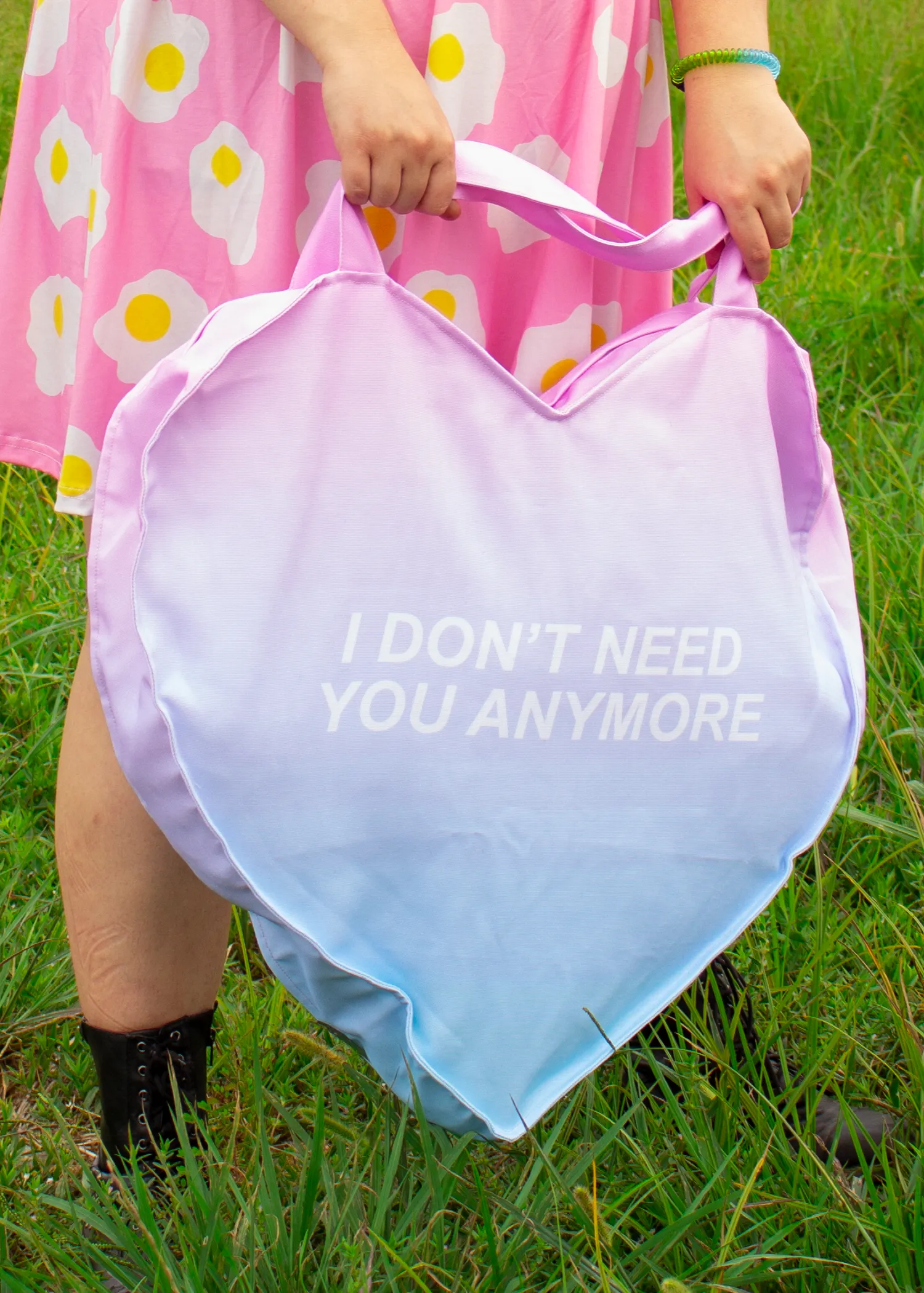 Moved On Giant Heart Tote