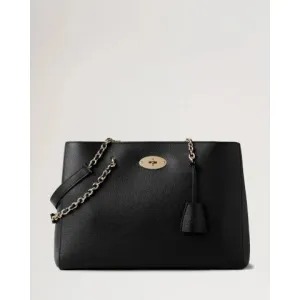Mulberry Lily Chain Tote in Black