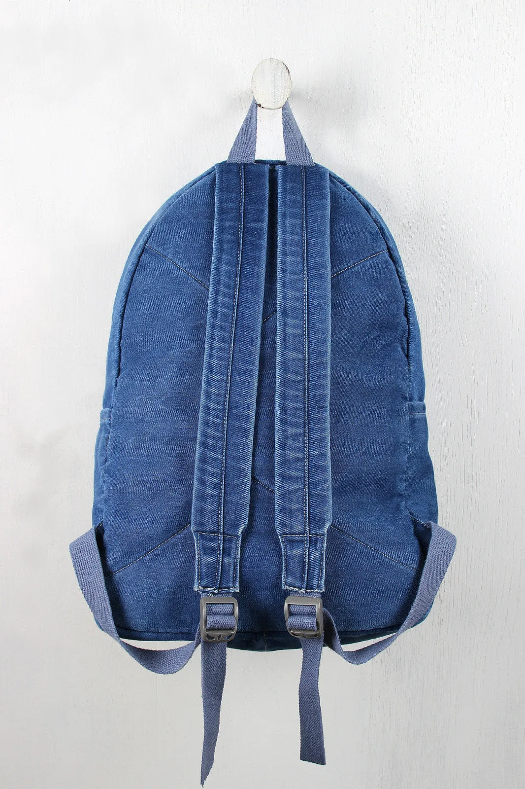 Multi Pocket Denim Backpack