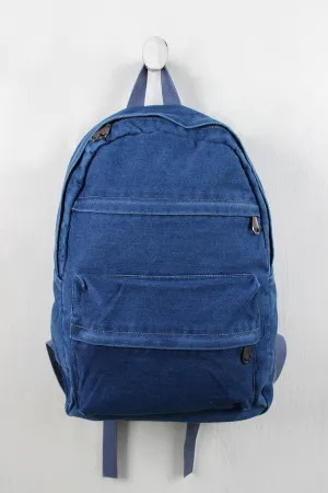 Multi Pocket Denim Backpack