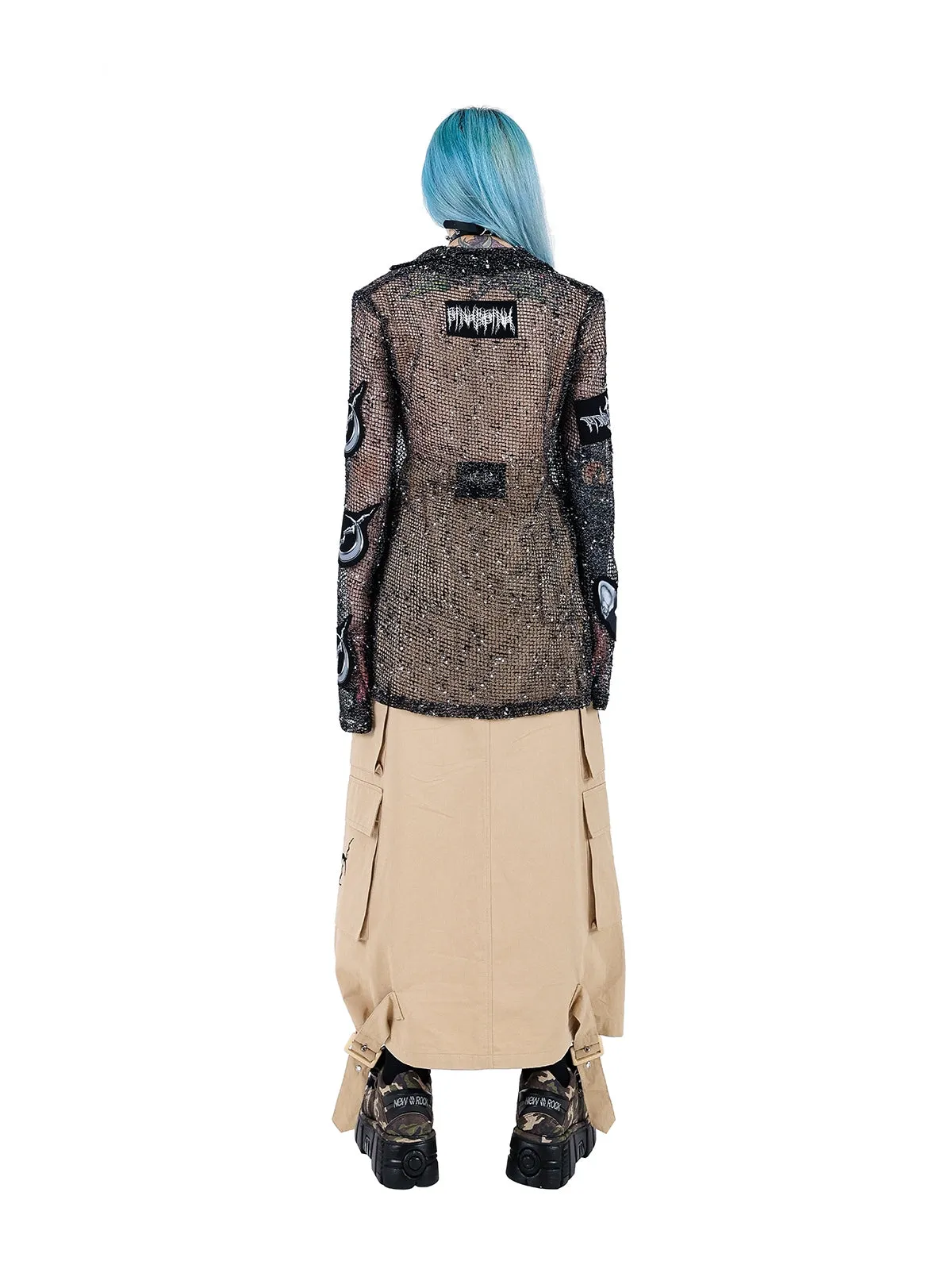 Multi-pocket Functional Workwear Skirt