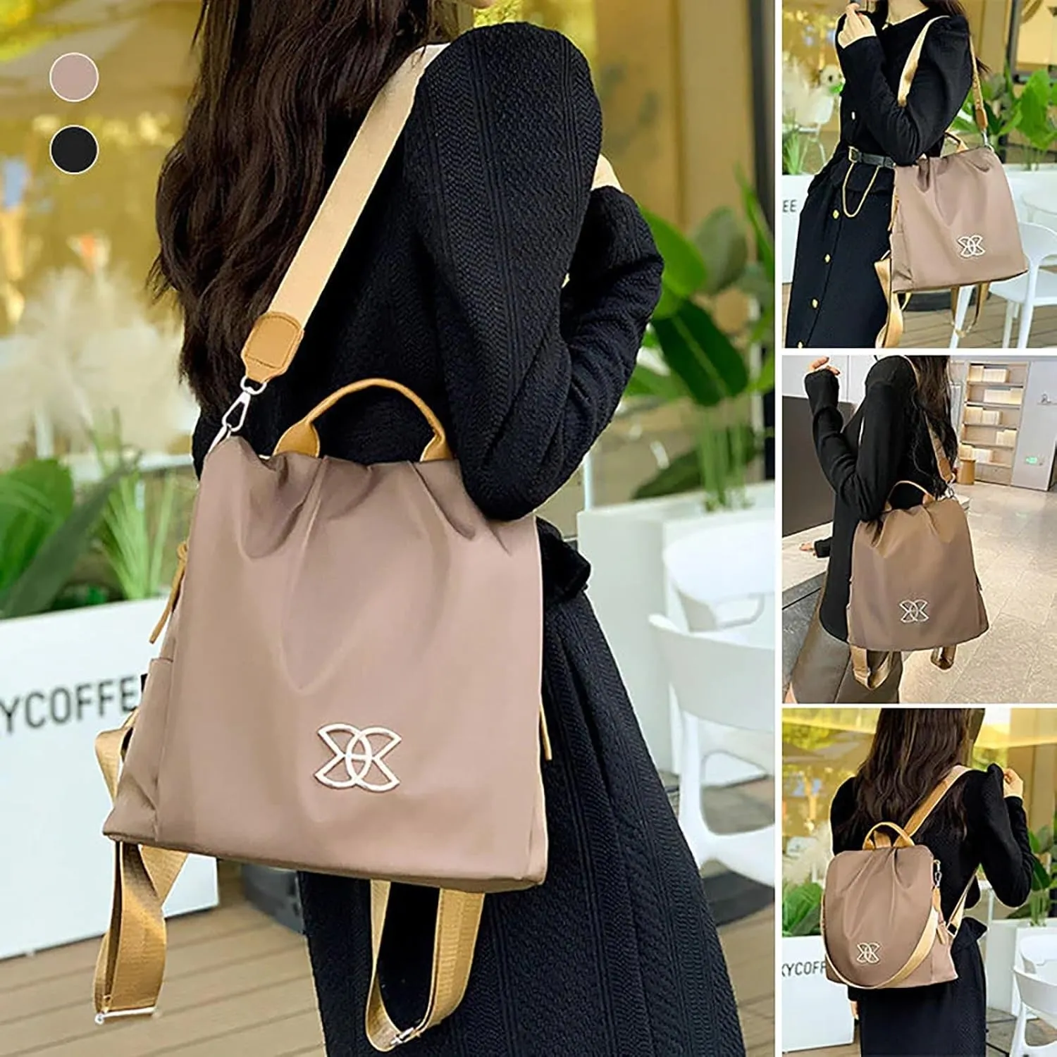 Multifunctional Women's Travel Backpack Fashionable Decoration Bag Large Capacity Adjustable Single (A, One Size)