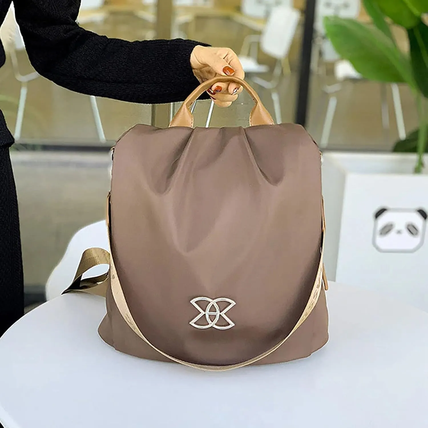 Multifunctional Women's Travel Backpack Fashionable Decoration Bag Large Capacity Adjustable Single (A, One Size)
