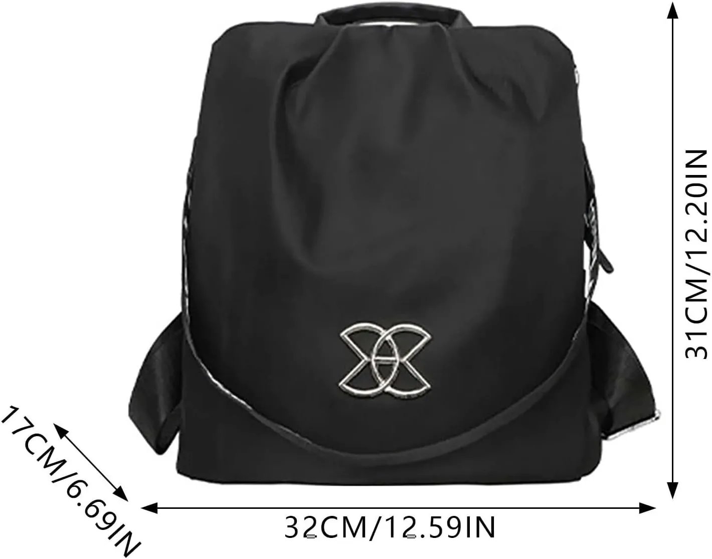 Multifunctional Women's Travel Backpack Fashionable Decoration Bag Large Capacity Adjustable Single (A, One Size)