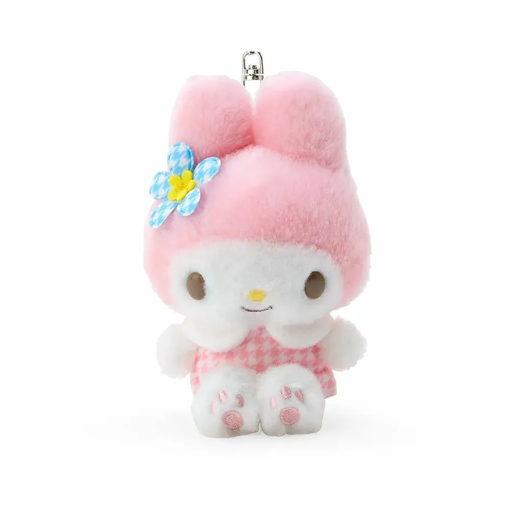 My Melody Plush Mascot Keychain :Flower