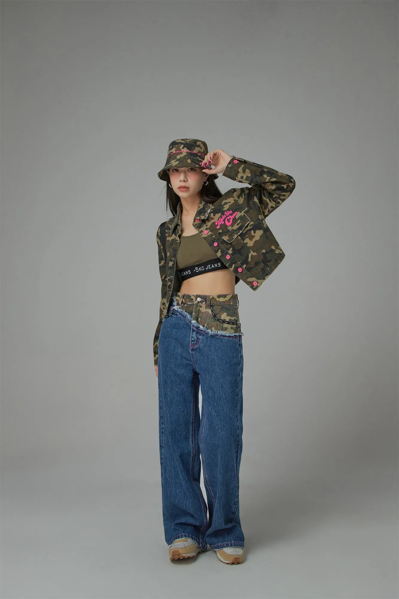My Vibe Is Right Hot Girl Camouflage Bucket Hat