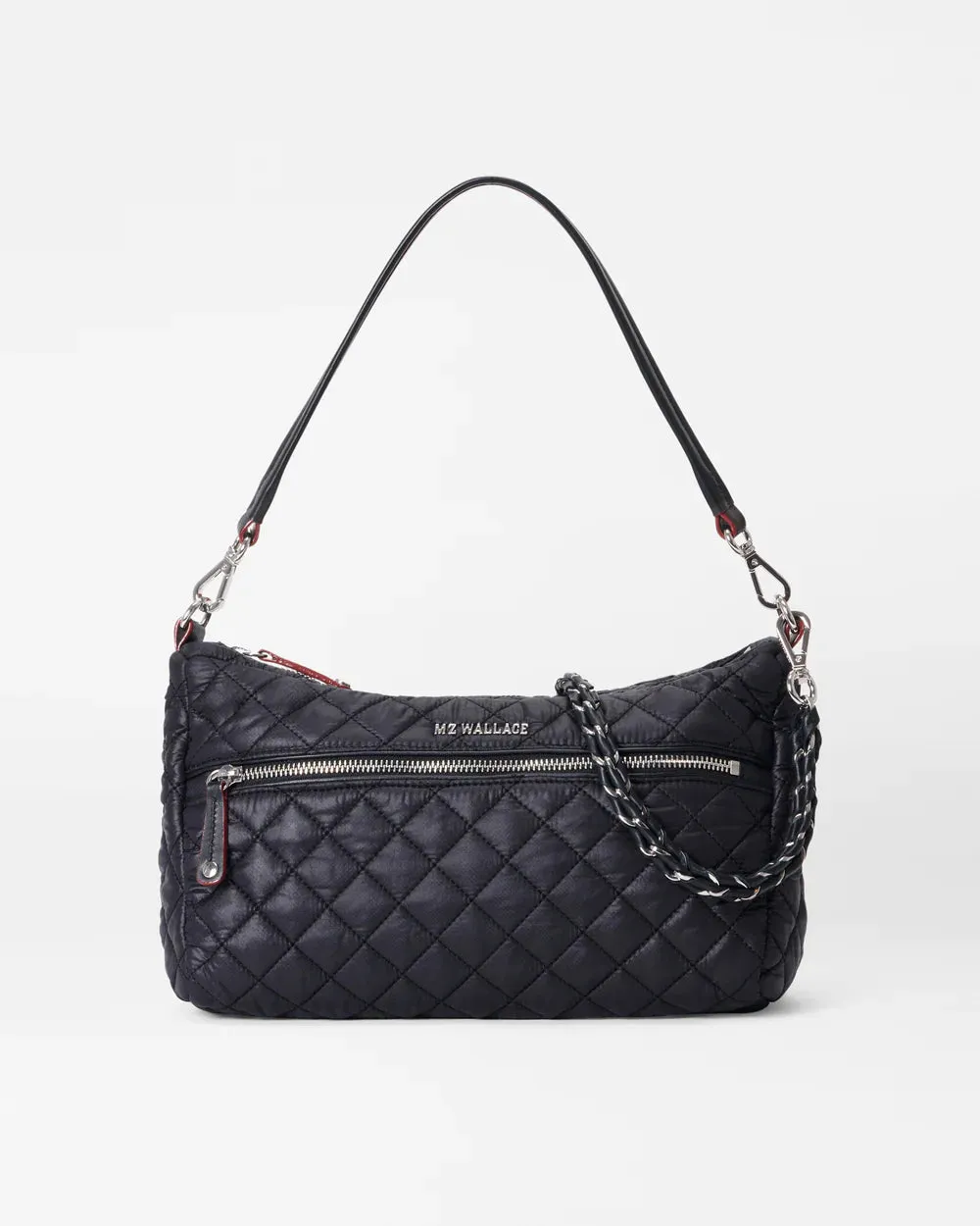 MZ WALLACE CROSBY SHOULDER BAG IN BLACK REC