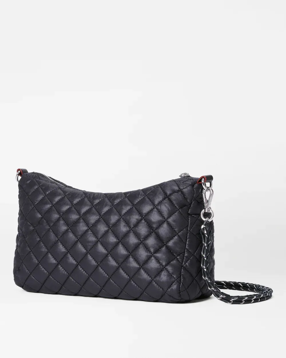 MZ WALLACE CROSBY SHOULDER BAG IN BLACK REC
