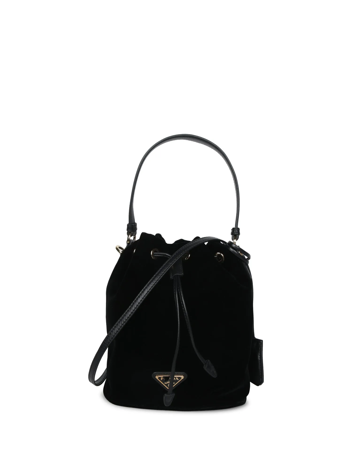 Nappa Leather Bucket Bag in Black