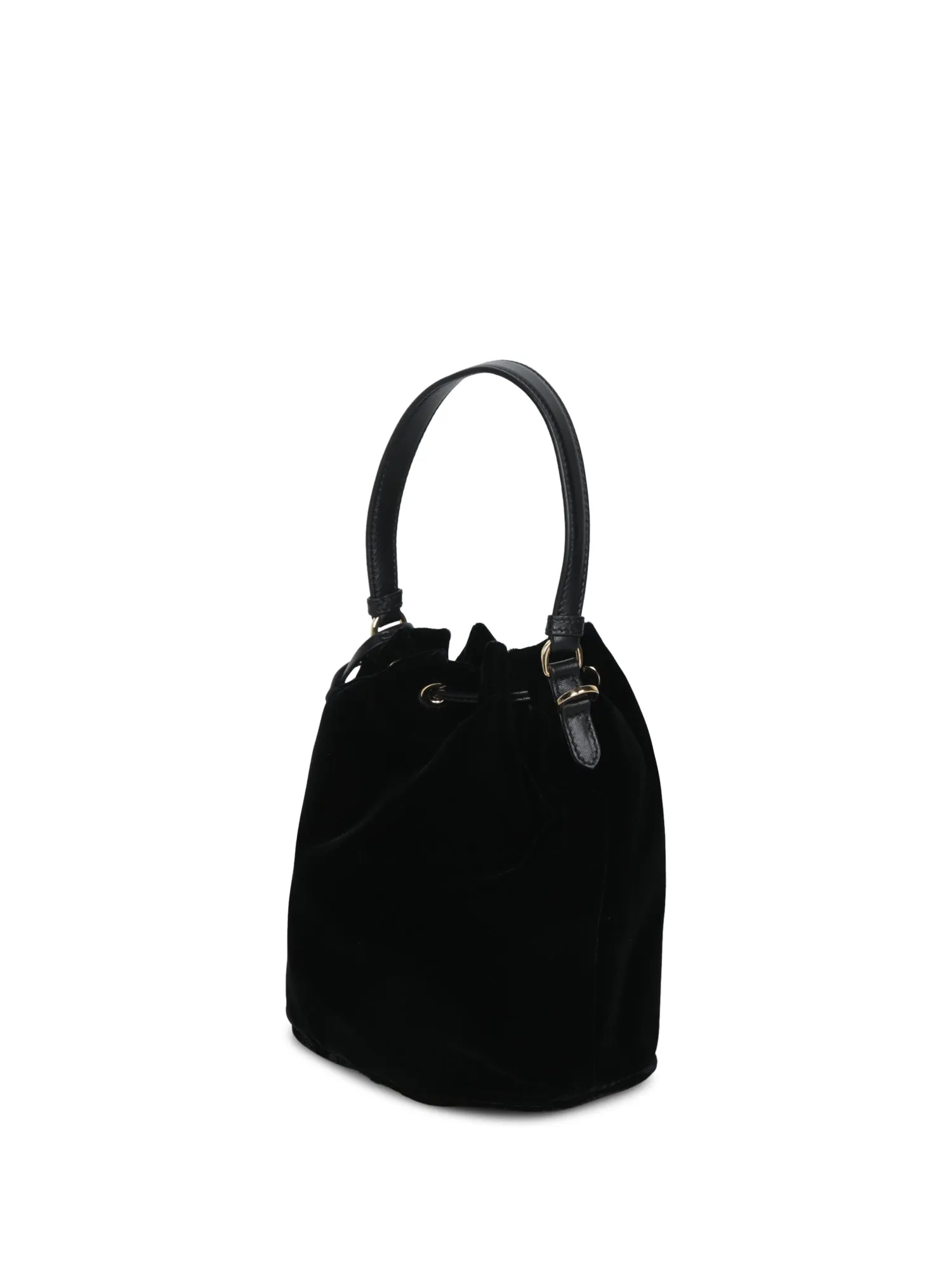 Nappa Leather Bucket Bag in Black