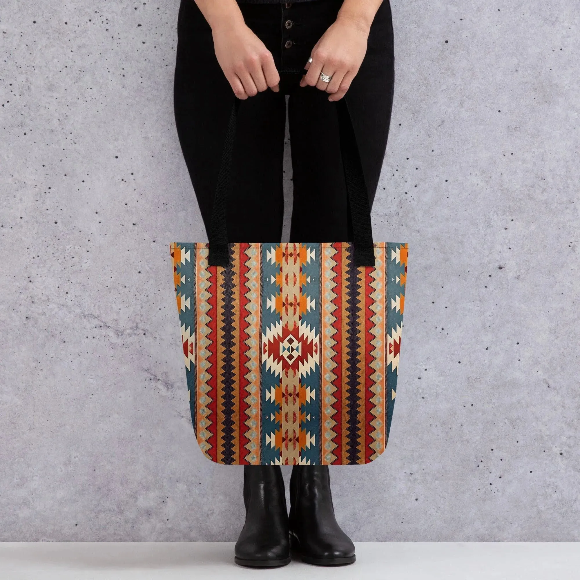 Native American Sunset Tote Bag
